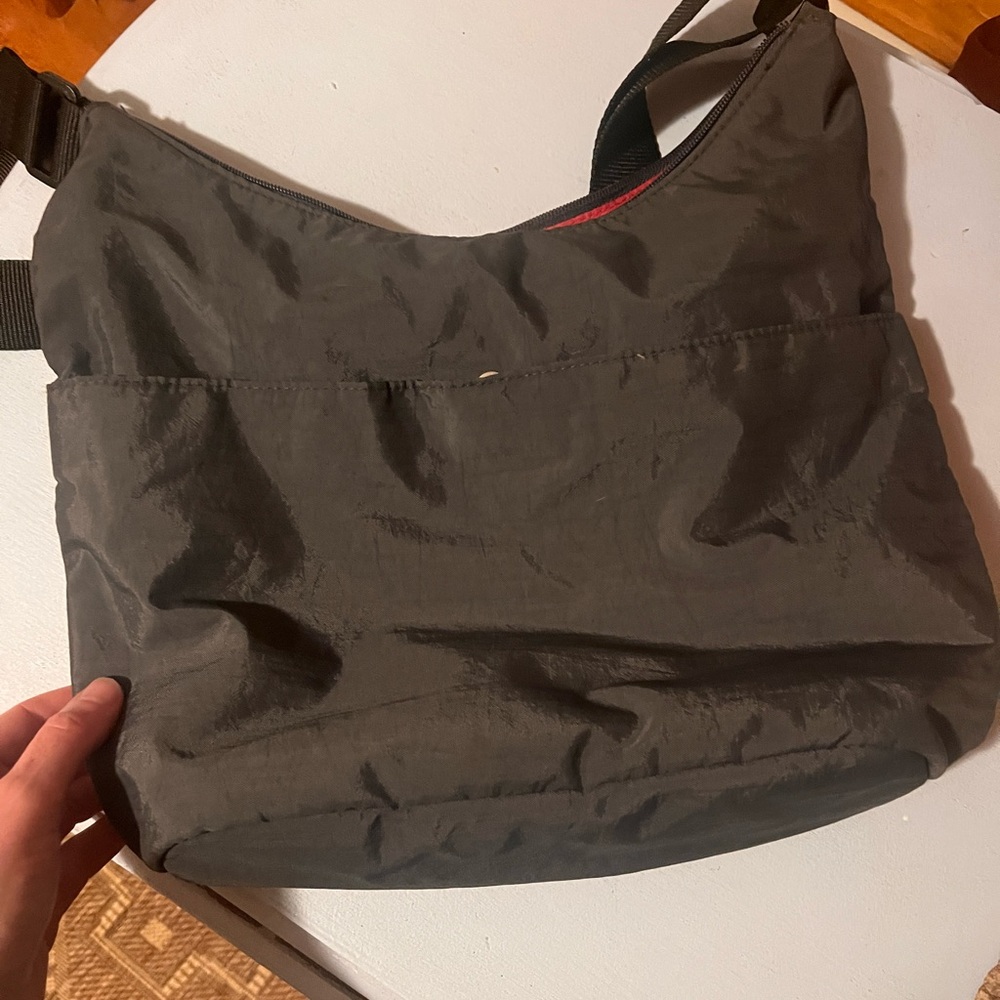 baggalini grey hobo tote bag